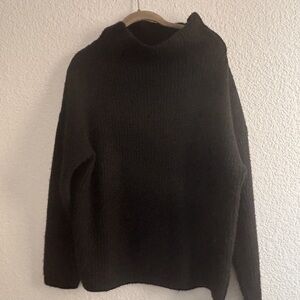 Cozy Black Mock Turtleneck Sweater